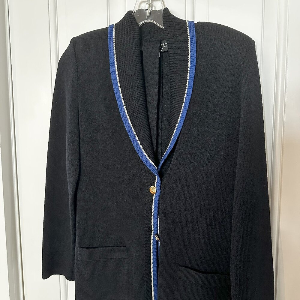 EUC St. John Collection Knit Blazer with Optional Belt- Size 2
